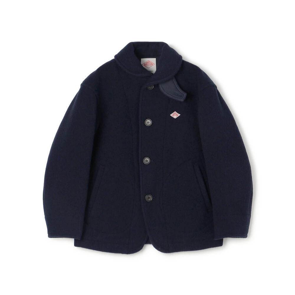 WOMEN'S WOOL PILE ROUND COLLAR JACKET