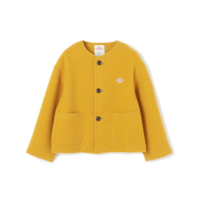 WOMEN'S WOOL LIGHT PILE COLLARLESS JACKET
