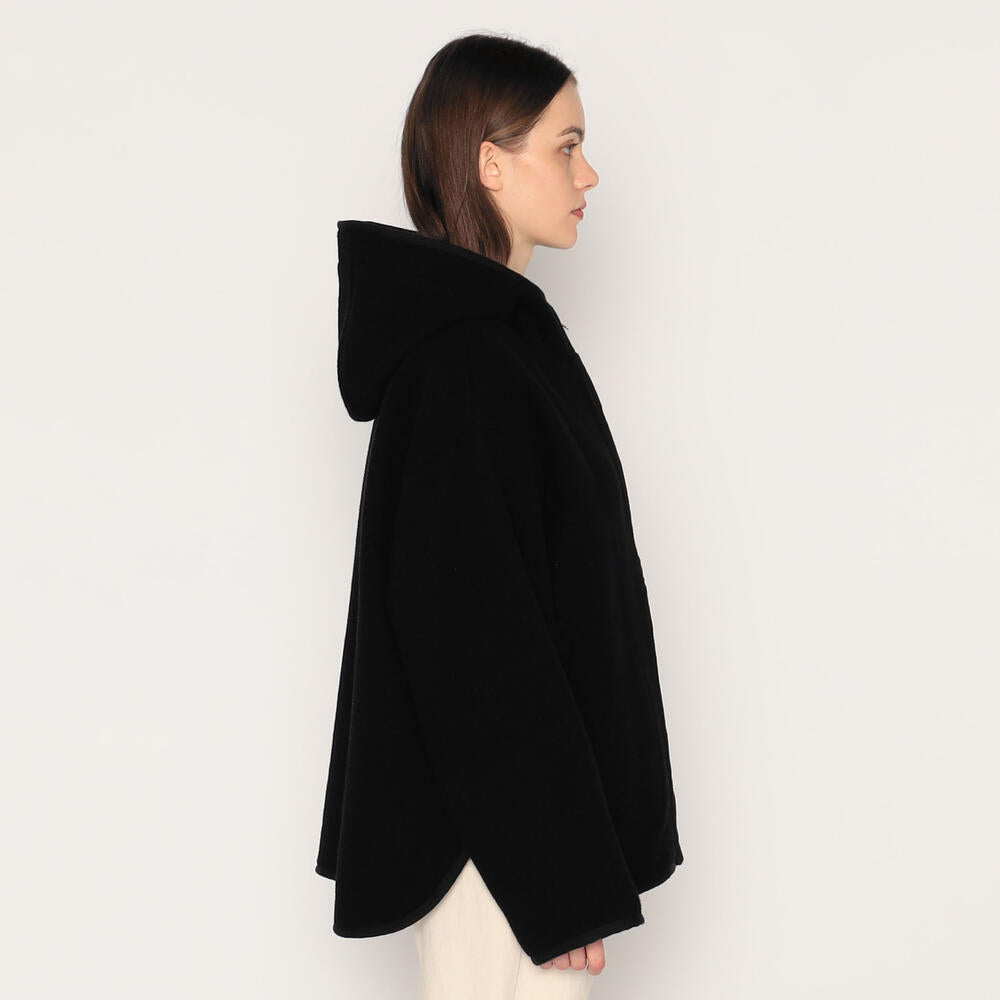 WOMEN'S WOOL LIGHT PILE HOODED JACKET
