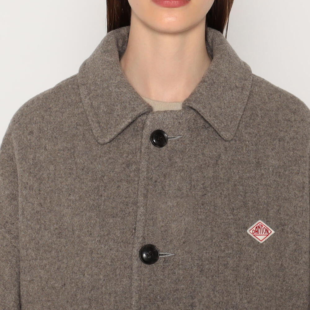 WOMEN'S WOOL LIGHT PILE LONG COAT
