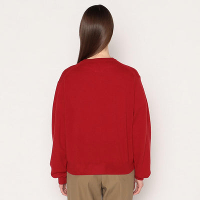 WOMEN'S LAMBSWOOL CREW NECK KNIT PULLOVER