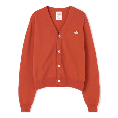 WOMEN'S LAMBSWOOL V NECK KNIT CARDIGAN