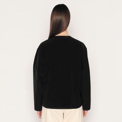WOMEN'S POLYESTER DOUBLE CLOTH SHIRT CARDIGAN
