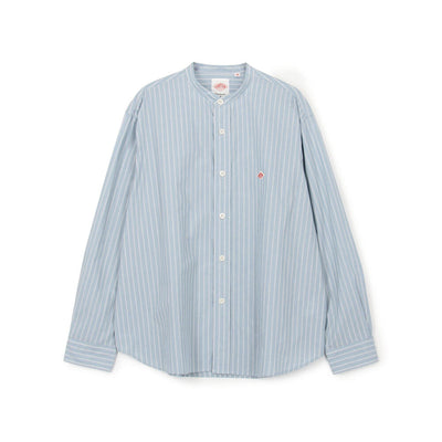 WOMEN'S COTTON BROADCLOTH BAND COLLAR SHIRT