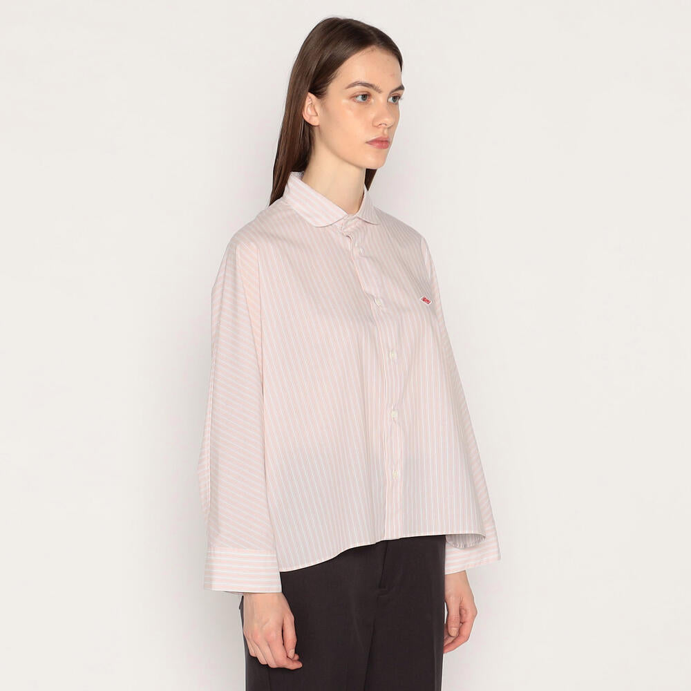 WOMEN'S ROUND COLLAR DOLMAN SLEEVE SHIRT