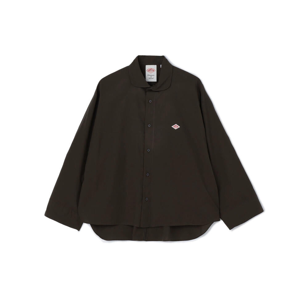 WOMEN'S ROUND COLLAR DOLMAN SLEEVE SHIRT