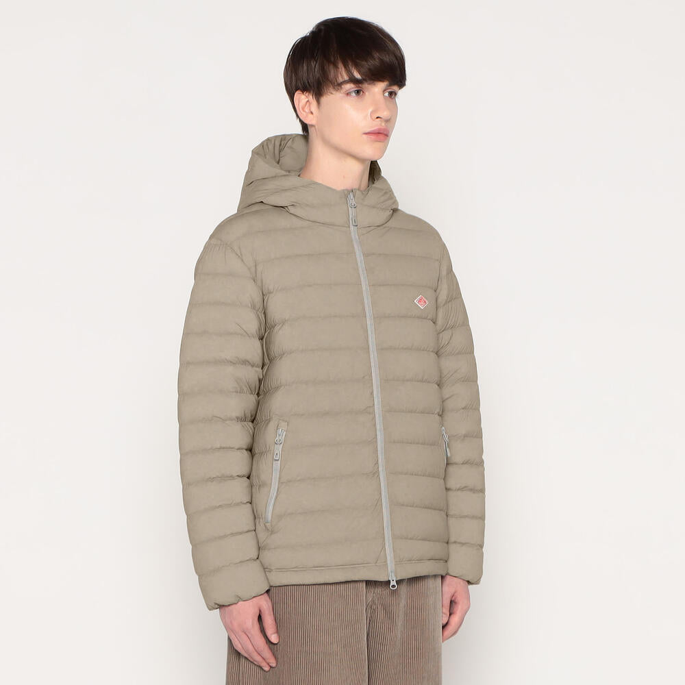 MEN'S STRETCH NYLON MIDDLE DOWN HOODED JACKET