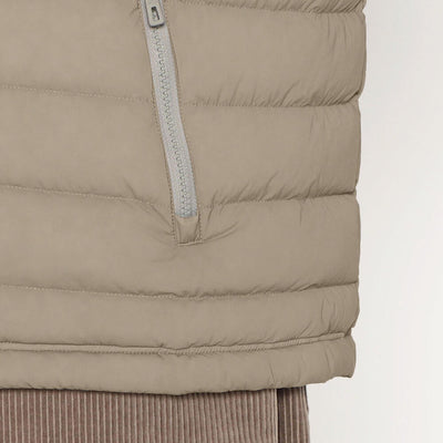 MEN'S STRETCH NYLON MIDDLE DOWN HOODED JACKET