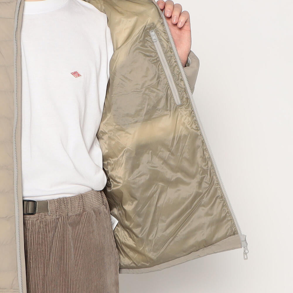 MEN'S STRETCH NYLON MIDDLE DOWN HOODED JACKET