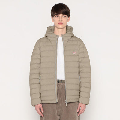 MEN'S STRETCH NYLON MIDDLE DOWN HOODED JACKET