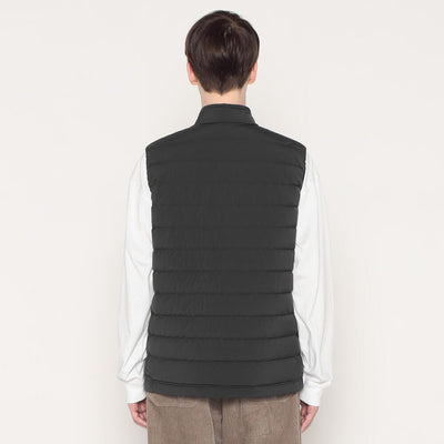 MEN'S STRETCH NYLON MIDDLE DOWN STAND COLLAR VEST