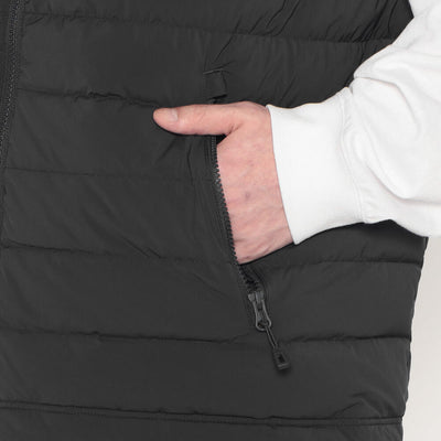 MEN'S STRETCH NYLON MIDDLE DOWN STAND COLLAR VEST