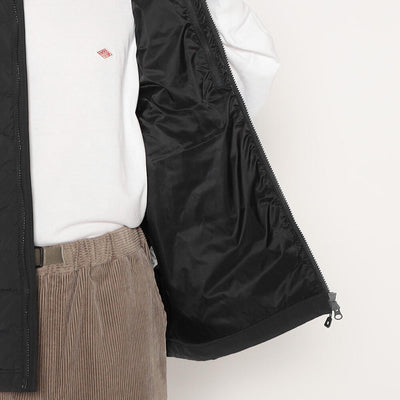 MEN'S STRETCH NYLON MIDDLE DOWN STAND COLLAR VEST
