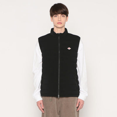 MEN'S STRETCH NYLON MIDDLE DOWN STAND COLLAR VEST