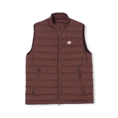 MEN'S STRETCH NYLON MIDDLE DOWN STAND COLLAR VEST