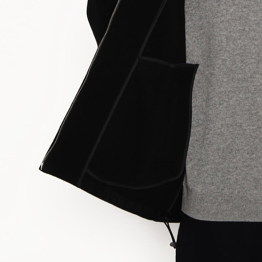 MEN'S WOOL LIGHT PILE STAND COLLAR BLOUSON