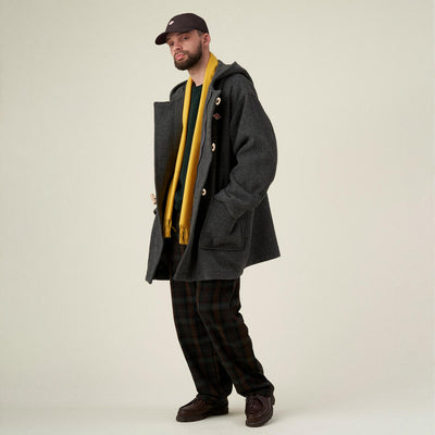 MEN'S WOOL LIGHT PILE DUFFEL COAT