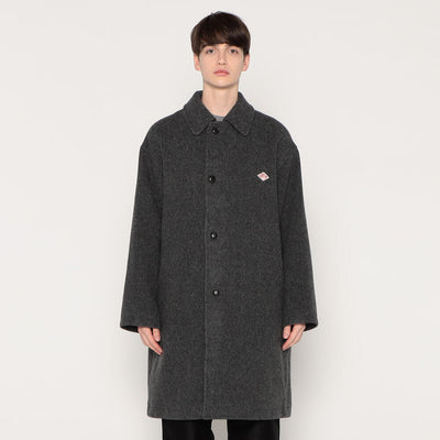 MEN'S WOOL LIGHT PILE LONG COAT