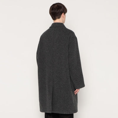 MEN'S WOOL LIGHT PILE LONG COAT