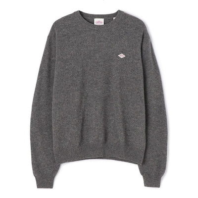 MEN'S LAMBSWOOL CREW NECK KNIT PULLOVER