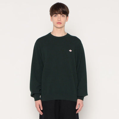 MEN'S LAMBSWOOL CREW NECK KNIT PULLOVER