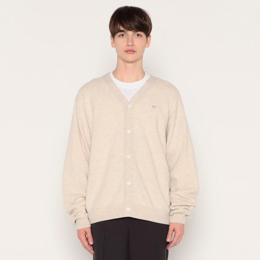 MEN'S LAMBSWOOL V NECK KNIT CARDIGAN