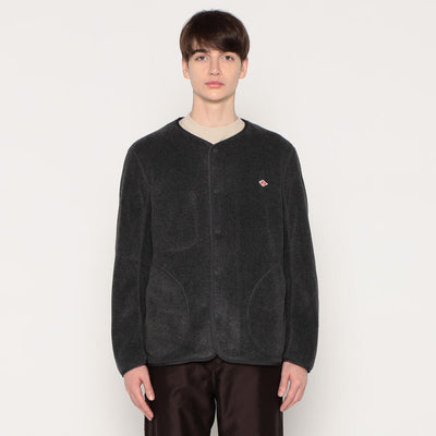 MEN'S FLEECE COLLARLESS JACKET
