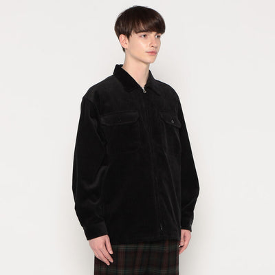 MEN'S CORDUROY ZIP SHIRT BLOUSON