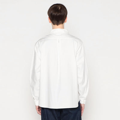 MEN'S PLAIN OXFORD ROUND COLLAR PULLOVER SHIRT