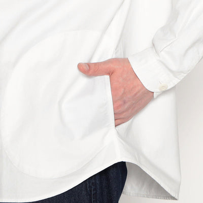MEN'S PLAIN OXFORD ROUND COLLAR PULLOVER SHIRT