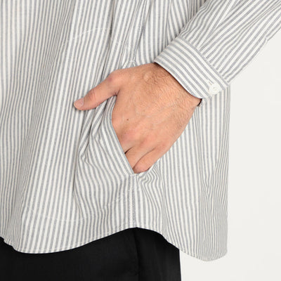 MEN'S OXFORD BAND COLLAR SHIRT