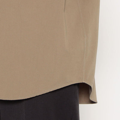 MEN'S COTTON TWILL BAND COLLAR SHIRT