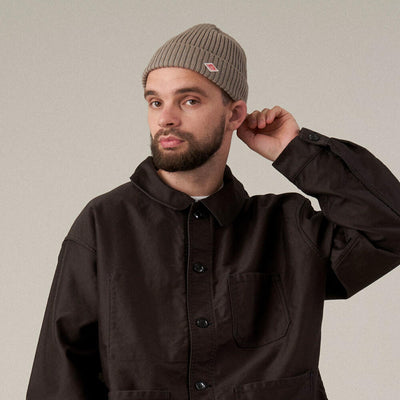WOOL RIB KNIT BEANIE