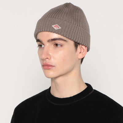 WOOL RIB KNIT BEANIE