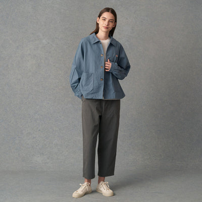 WOMEN'S WOOL LIKE STRETCH POLYESTER EASY PANTS