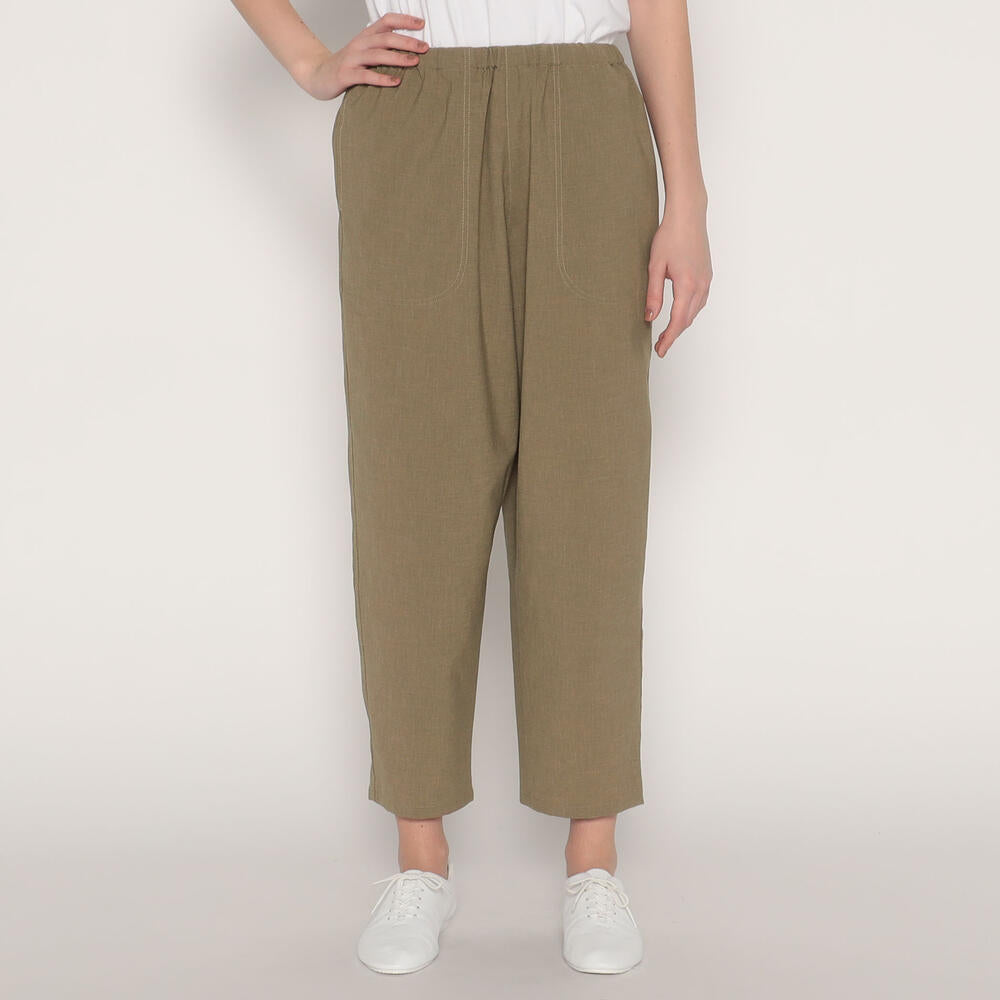 WOMEN'S WOOL LIKE STRETCH POLYESTER EASY PANTS