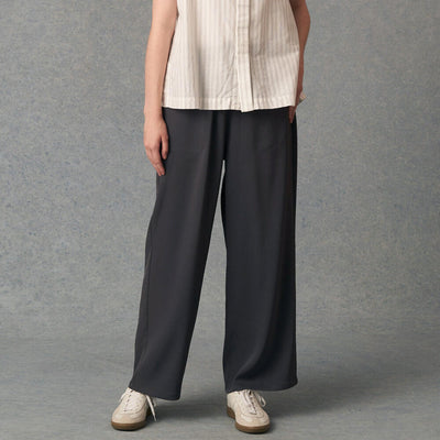 WOMEN'S DOUBLE CLOTH EASY STRAIGHT PANTS