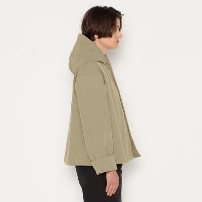 WOMEN'S INSULATION HOODED WIDE JACKET