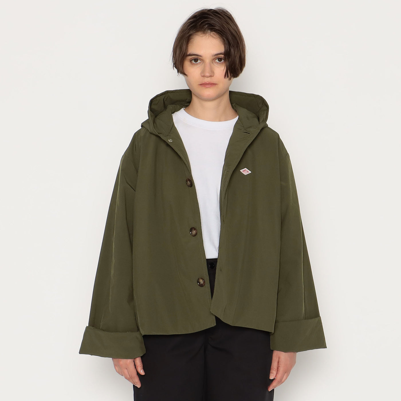 WOMEN'S INSULATION HOODED WIDE JACKET