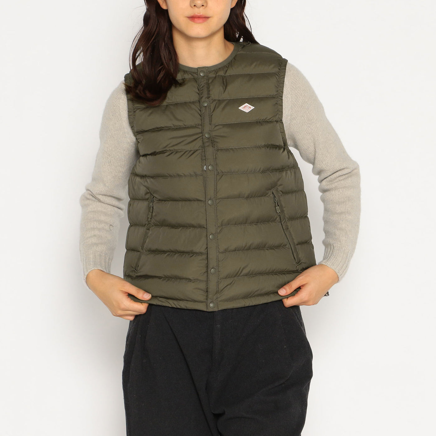 WOMEN'S CREWNECK INNER DOWN VEST