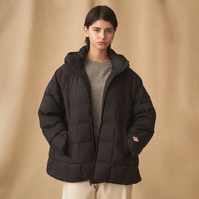 WOMEN'S NYLON TAFFETA SQUARE QUILTED DOWN JACKET