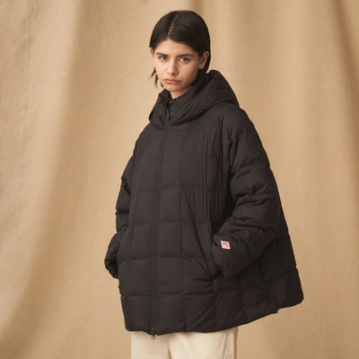 WOMEN'S NYLON TAFFETA SQUARE QUILTED DOWN JACKET