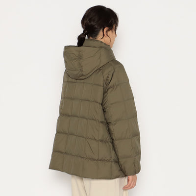 WOMEN'S NYLON TAFFETA SQUARE QUILTED DOWN JACKET