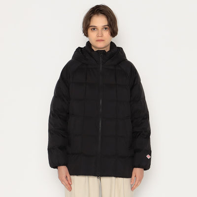 WOMEN'S NYLON TAFFETA SQUARE QUILTED DOWN JACKET