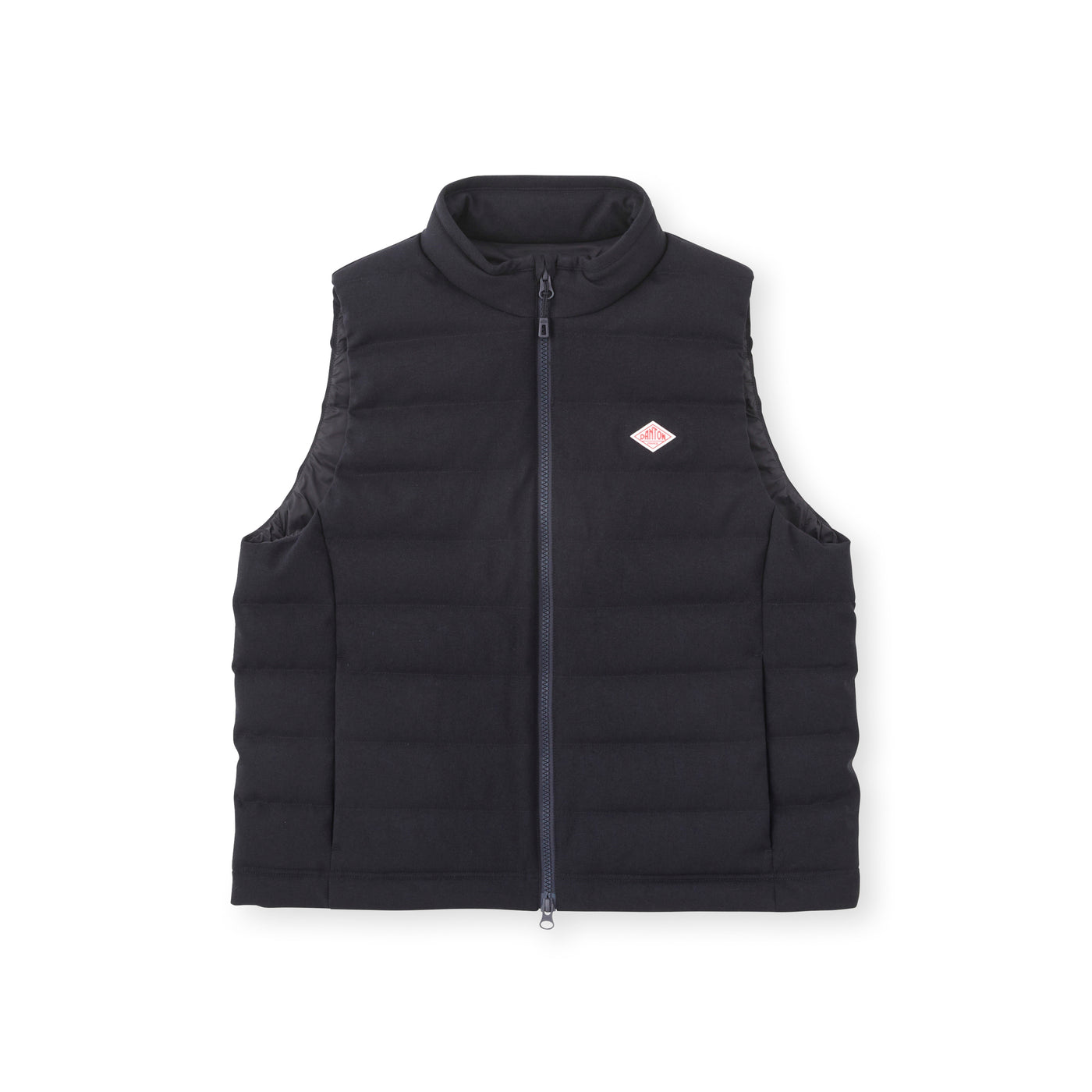 WOMEN'S WOOL LIKE POLYESTER MIDDLE DOWN STAND COLLAR VEST