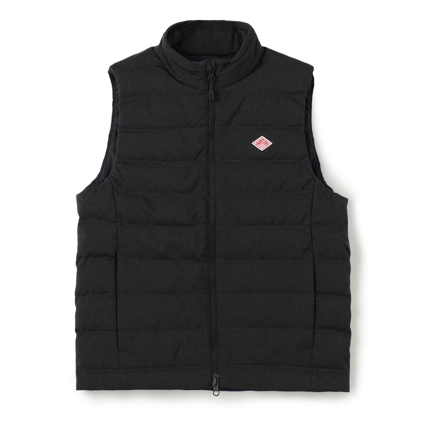 WOMEN'S WOOL LIKE POLYESTER MIDDLE DOWN STAND COLLAR VEST