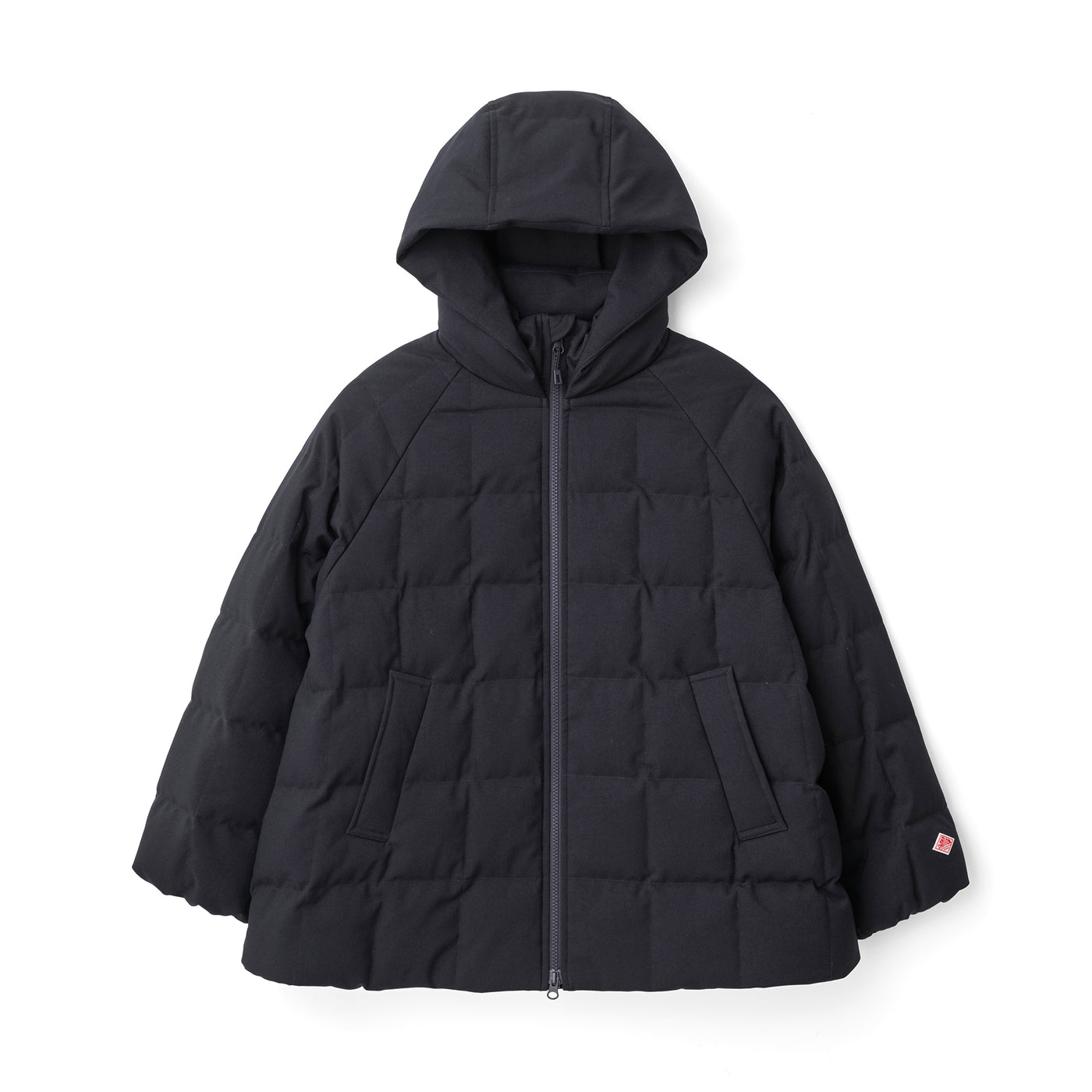 WOMEN'S WOOL LIKE POLYESTER SQUARE QUILTED DOWN JACKET