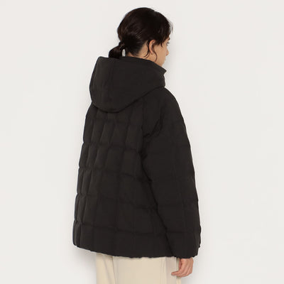 WOMEN'S WOOL LIKE POLYESTER SQUARE QUILTED DOWN JACKET