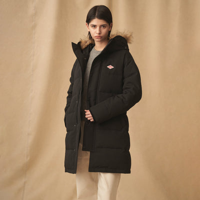 WOMEN'S FAUX FUR HOODED DOWN COAT