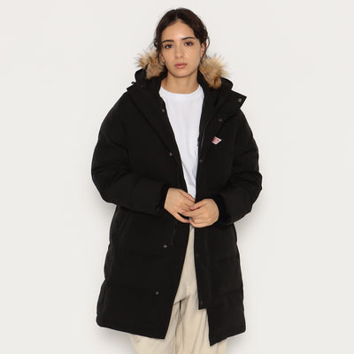 WOMEN'S FAUX FUR HOODED DOWN COAT